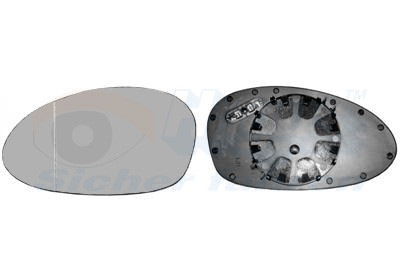 VAN WEZEL Spiegelglas, Außenspiegel