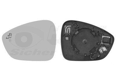 VAN WEZEL Spiegelglas, Außenspiegel