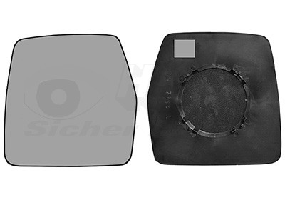 VAN WEZEL Spiegelglas, Außenspiegel