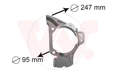 VAN WEZEL Spritzblech, Bremsscheibe