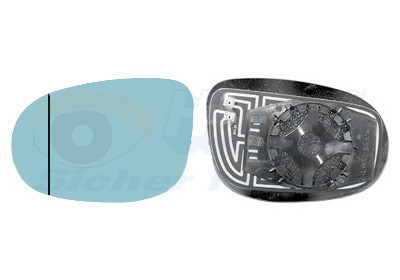 VAN WEZEL Spiegelglas, Außenspiegel