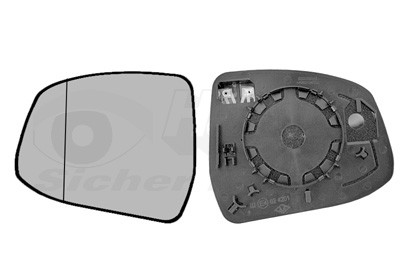 VAN WEZEL Spiegelglas, Außenspiegel