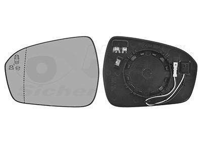 VAN WEZEL Spiegelglas, Außenspiegel