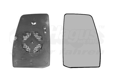 VAN WEZEL Spiegelglas, Außenspiegel