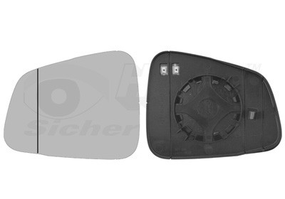 VAN WEZEL Spiegelglas, Außenspiegel