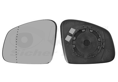 VAN WEZEL Spiegelglas, Außenspiegel