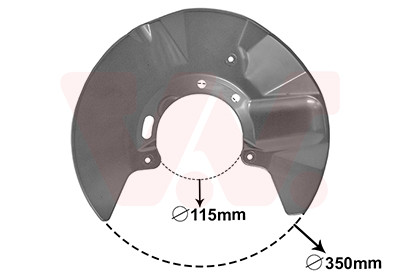 VAN WEZEL Spritzblech, Bremsscheibe