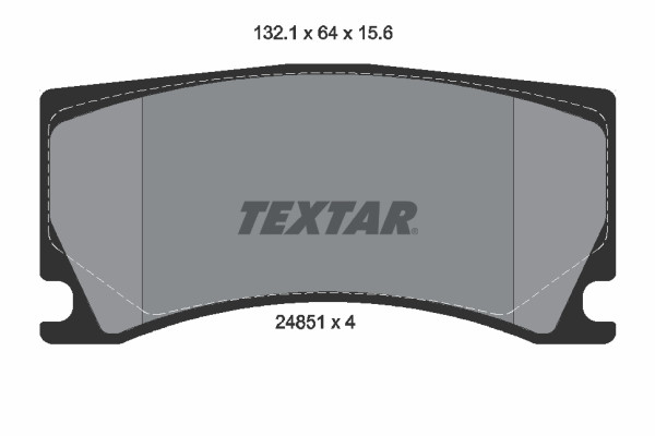 TEXTAR Bremsbelagsatz, Scheibenbremse