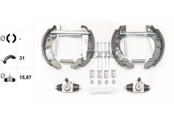 TEXTAR Bremsbackensatz