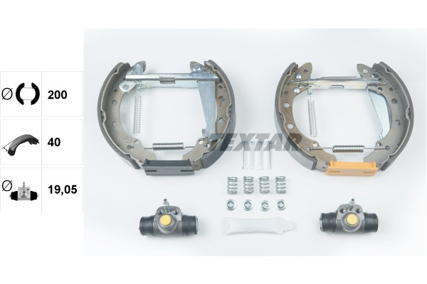 TEXTAR Bremsbackensatz