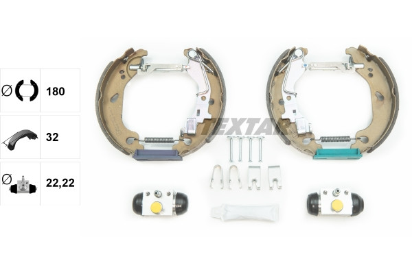 TEXTAR Bremsbackensatz