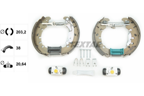 TEXTAR Bremsbackensatz