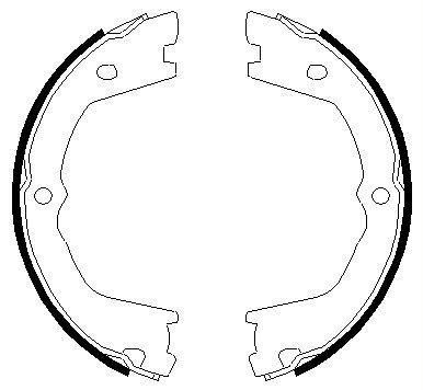 TEXTAR Bremsbackensatz, Feststellbremse