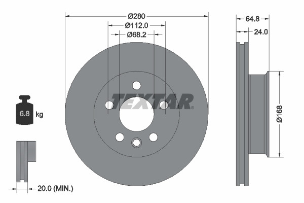 TEXTAR Bremsscheibe