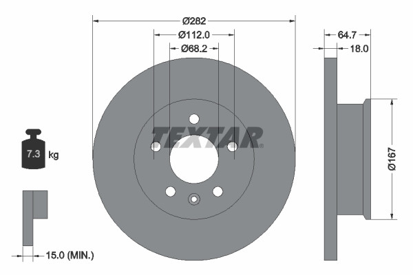TEXTAR Bremsscheibe