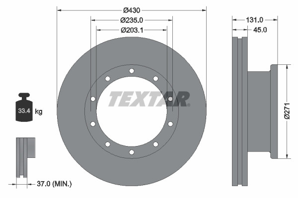 TEXTAR Bremsscheibe