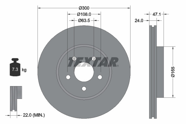 TEXTAR Bremsscheibe