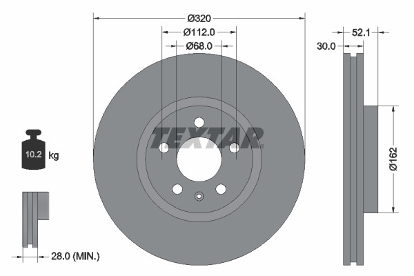 TEXTAR Bremsscheibe