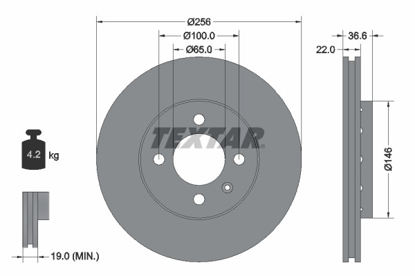 TEXTAR Bremsscheibe