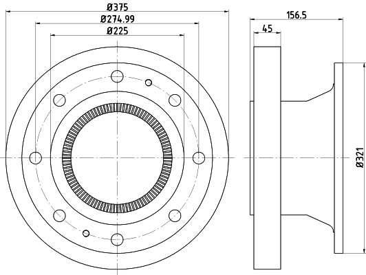 TEXTAR Bremsscheibe