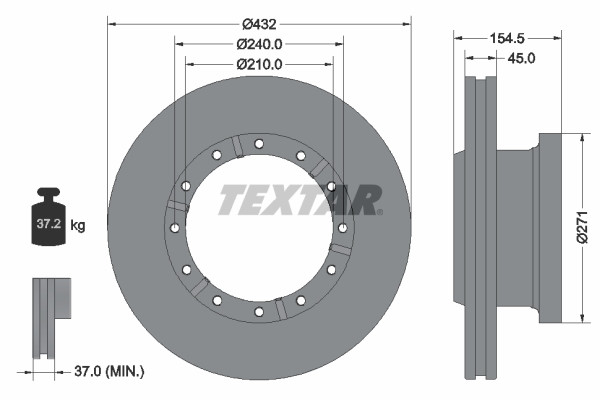 TEXTAR Bremsscheibe