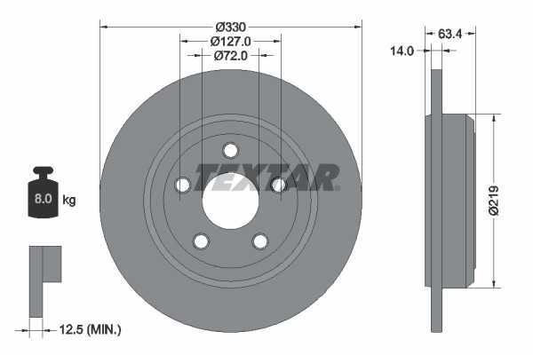 TEXTAR Bremsscheibe