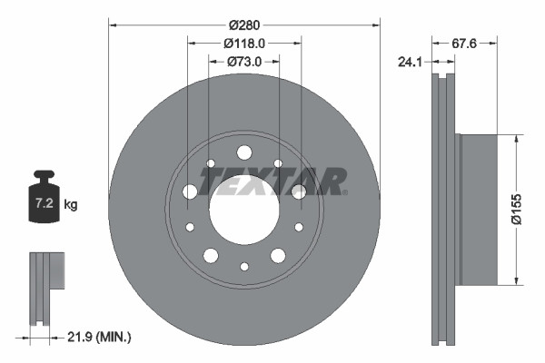 TEXTAR Bremsscheibe