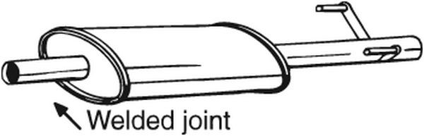 BOSAL Mittelschalldämpfer