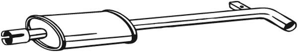 BOSAL Mittelschalldämpfer