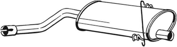 BOSAL Mittelschalldämpfer