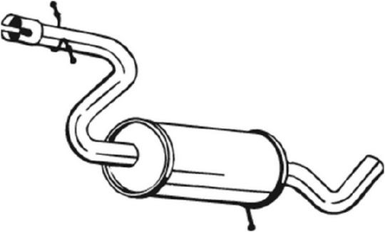 BOSAL Mittelschalldämpfer