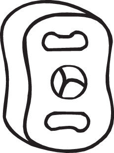 BOSAL Gummistreifen, Abgasanlage