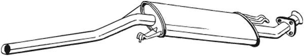 BOSAL Mittelschalldämpfer