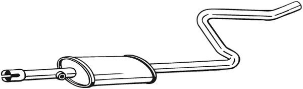 BOSAL Mittelschalldämpfer