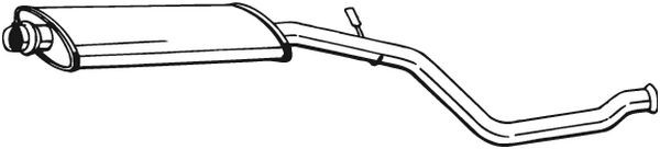 BOSAL Mittelschalldämpfer