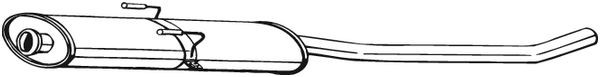 BOSAL Mittelschalldämpfer