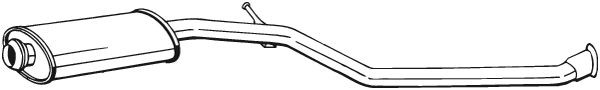 BOSAL Mittelschalldämpfer