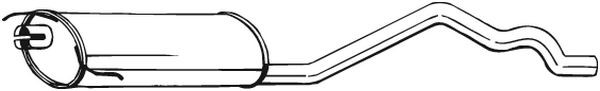 BOSAL Mittelschalldämpfer