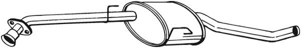 BOSAL Mittelschalldämpfer