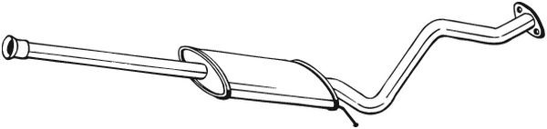 BOSAL Mittelschalldämpfer