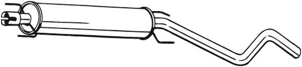 BOSAL Mittelschalldämpfer