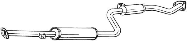 BOSAL Mittelschalldämpfer