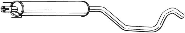 BOSAL Mittelschalldämpfer