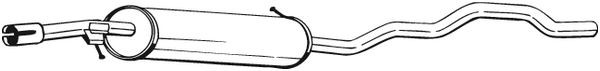 BOSAL Mittelschalldämpfer