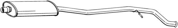 BOSAL Mittelschalldämpfer