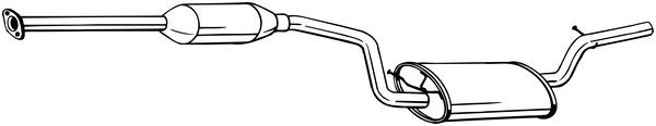 BOSAL Mittelschalldämpfer