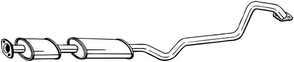 BOSAL Mittelschalldämpfer