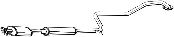 BOSAL Mittelschalldämpfer