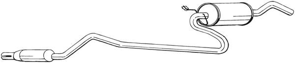 BOSAL Mittelschalldämpfer