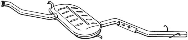 BOSAL Mittelschalldämpfer